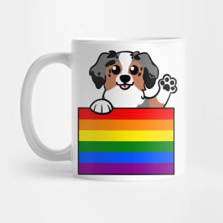 Love is Love Puppy - Blue Merle Aussie v2 Mug